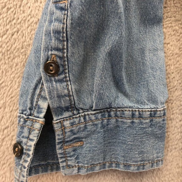Canyon River Blues Womens Denim Tunic Shirt Small Long Sleeve Button Front Y2K - Picture 9 of 11